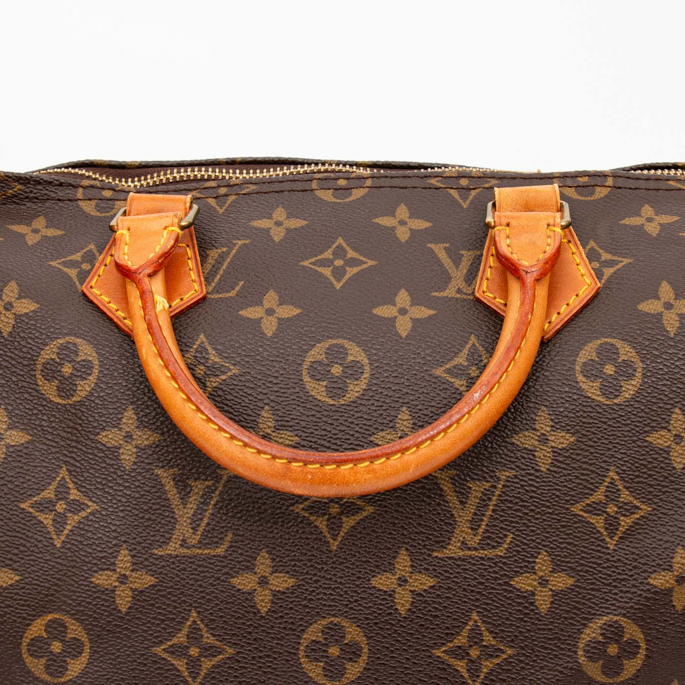 Louis Vuitton Tasche Monogram Speedy 30 Canvas Braun 1992 VI0962 – Bild 6