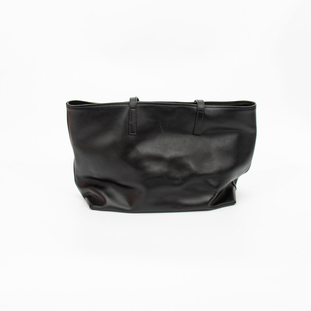 Prada Leder Tote Shopper City Calf in Schwarz