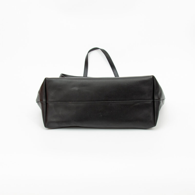 Prada Leder Tote Shopper City Calf in Schwarz – Bild 6