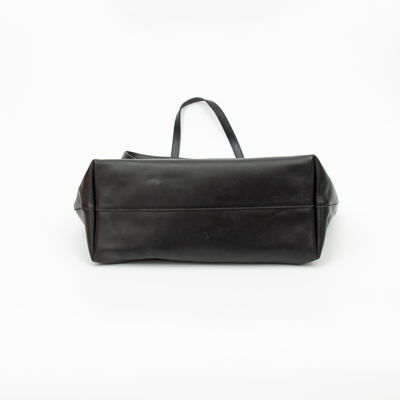 Prada Leder Tote Shopper City Calf in Schwarz – Bild 6