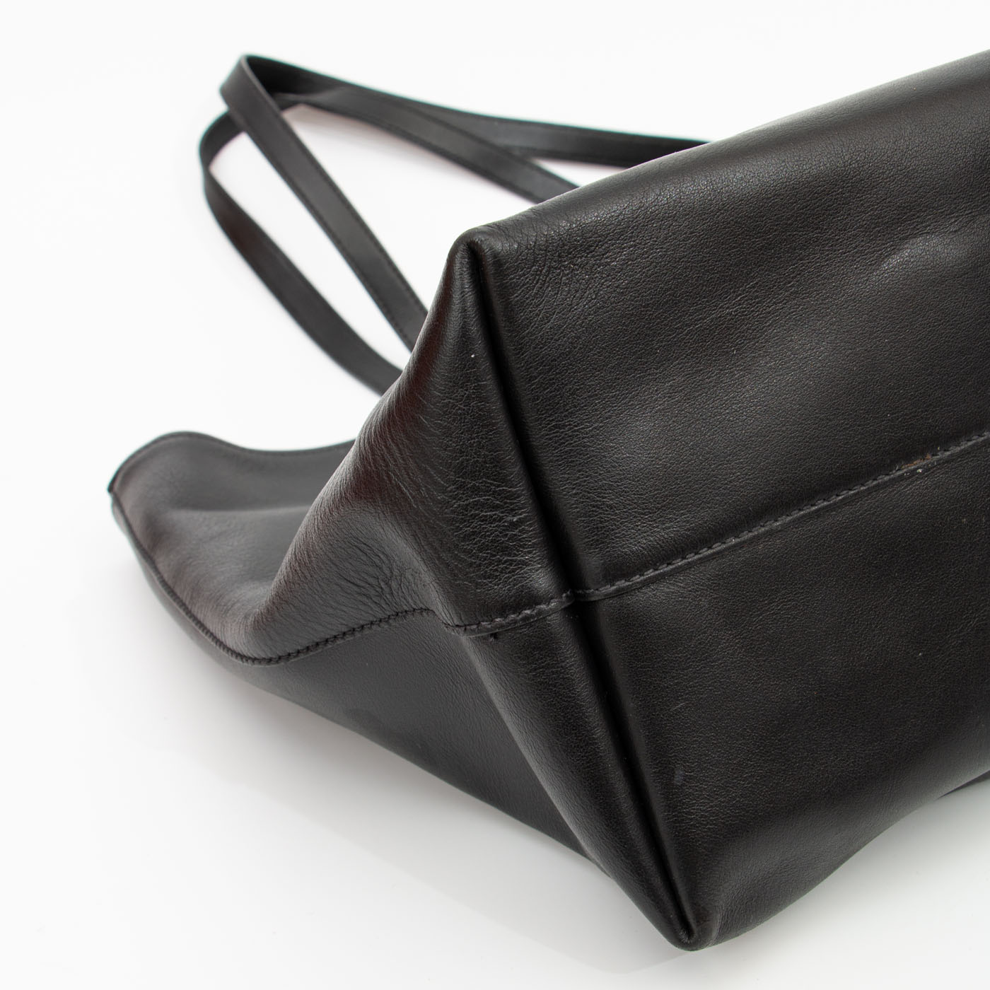 Prada Leder Tote Shopper City Calf in Schwarz – Bild 8
