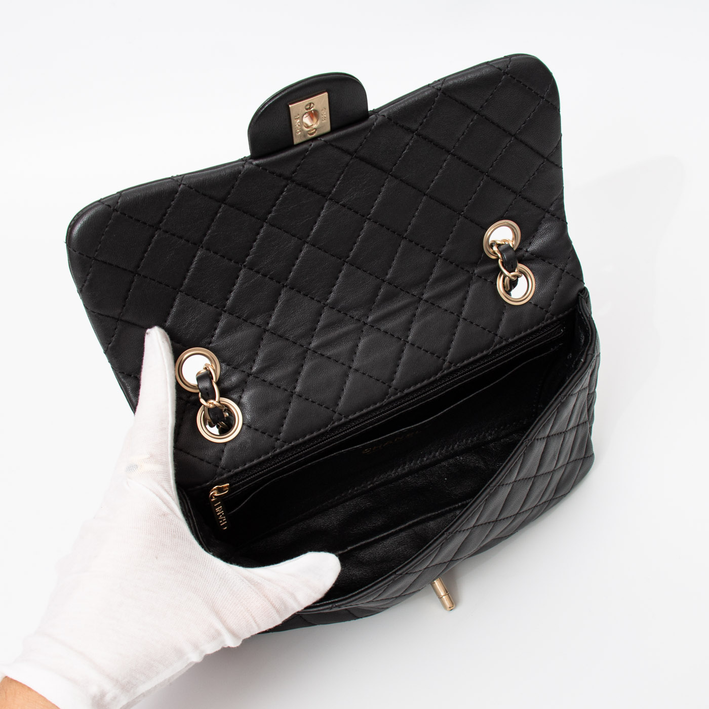 Chanel Bijoux Single Flap Tasche Schwarz Limited Edition – Bild 11