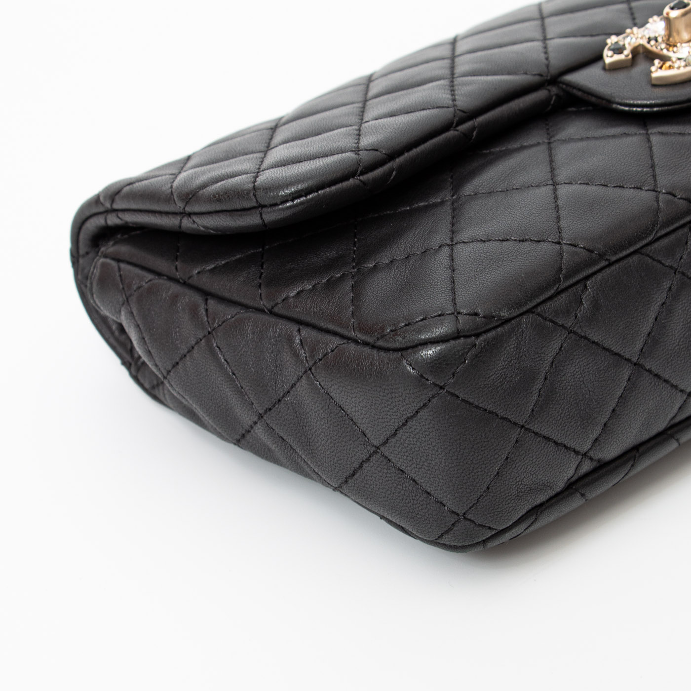 Chanel Bijoux Single Flap Tasche Schwarz Limited Edition – Bild 8