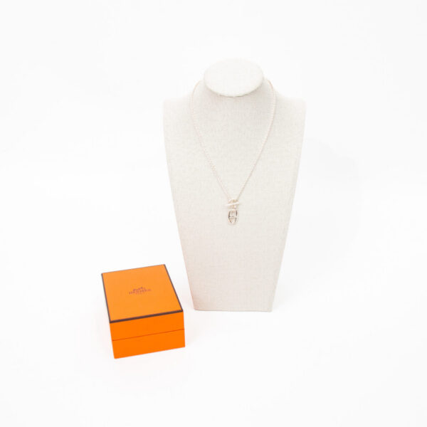 Hermès Collier Chaine D Ancre Amulette Argent 925