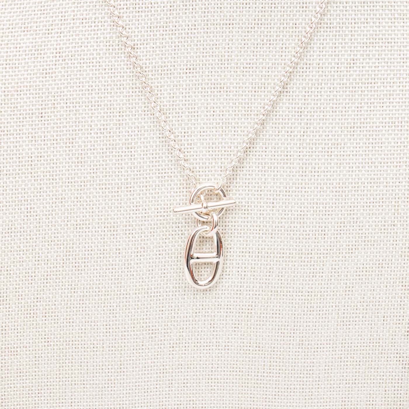 Collier Hermès Chaine D Ancre amulette argent 925 – photo 3
