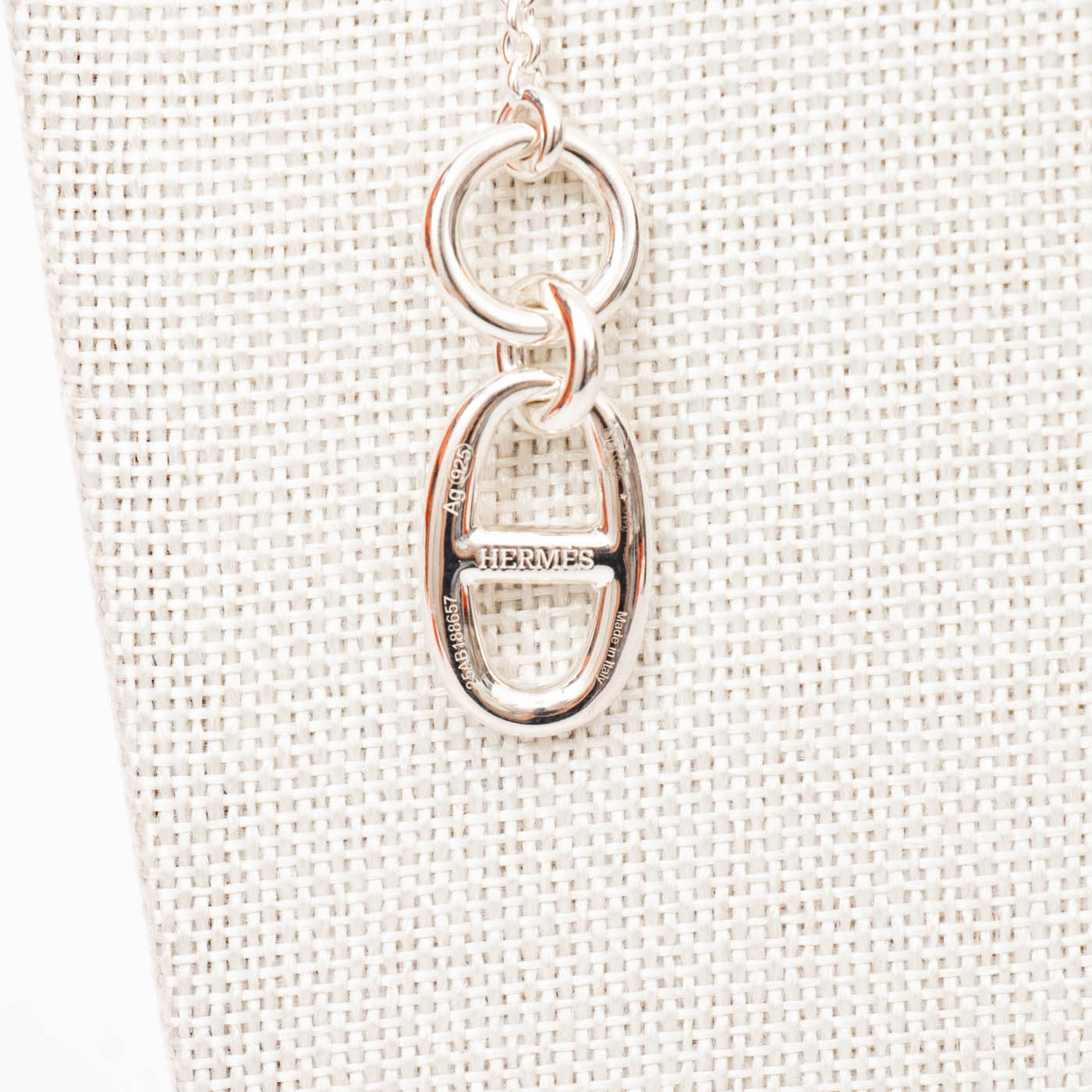 Collier Hermès Chaine D Ancre amulette argent 925 – photo 5