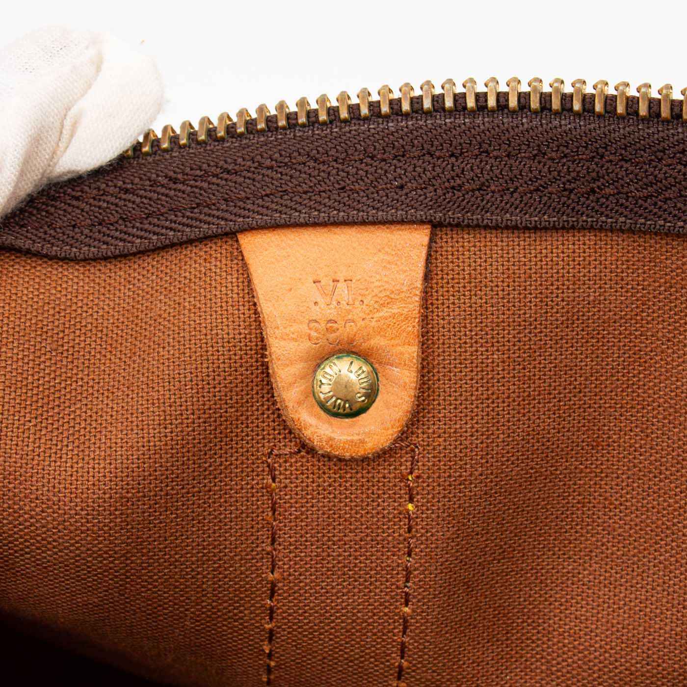 Louis Vuitton Tasche Monogram Keepall Bandoulière 55 Canvas 1993 VI8903 – Bild 9