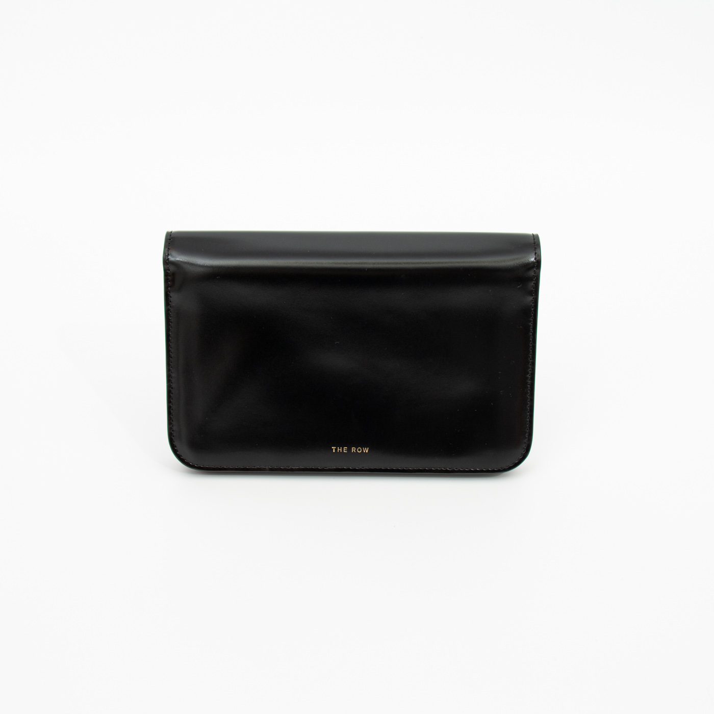The Row Wallet Organizer Clutch in Boxcalf Leder Schwarz – Bild 1