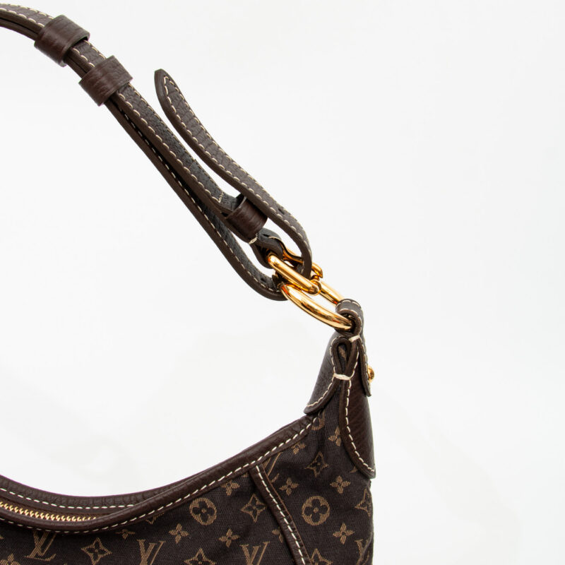 Bolso Louis Vuitton Mini Lin Pochtte mediano en color marrón – Imagen 9