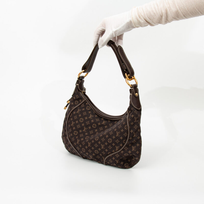 Bolso Louis Vuitton Mini Lin Pochtte mediano en color marrón – Imagen 5