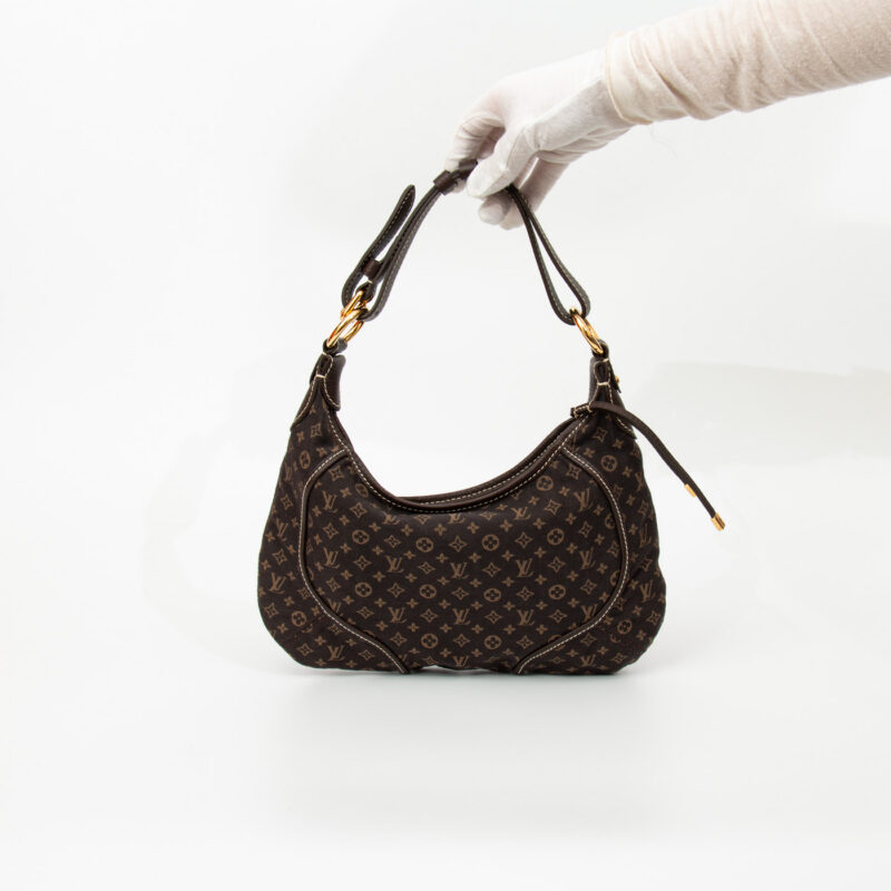 Bolso Louis Vuitton Mini Lin Pochtte mediano en color marrón – Imagen 6
