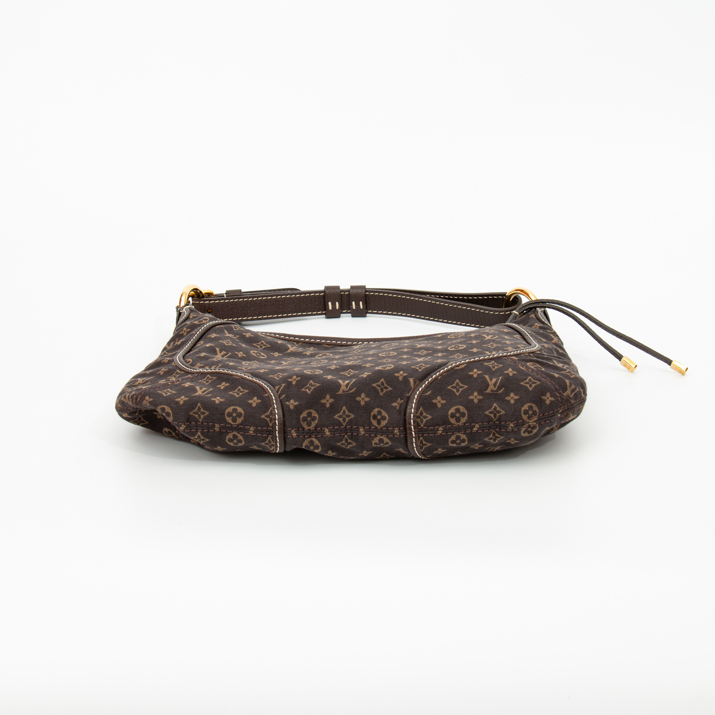 Bolso Louis Vuitton Mini Lin Pochtte mediano en color marrón – Imagen 7