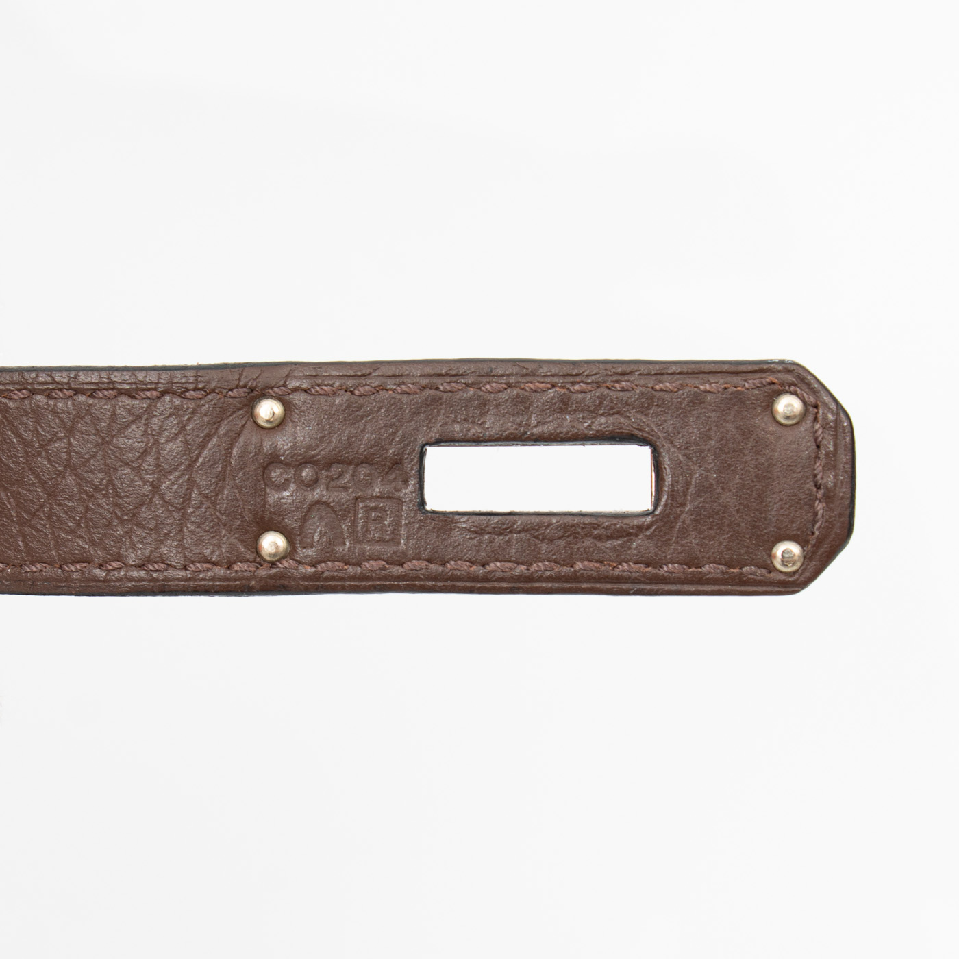 Hermès Birkin 35 Togo Leder Braun mit Palladium Hardware – Bild 12