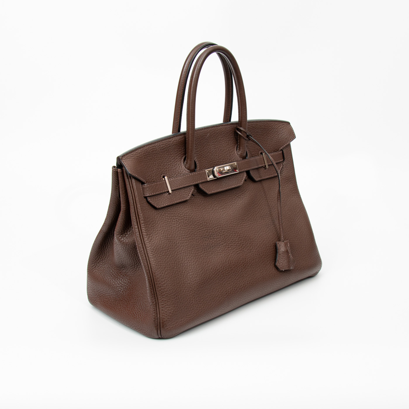 Hermès Birkin 35 Togo Leder Braun mit Palladium Hardware – Bild 2
