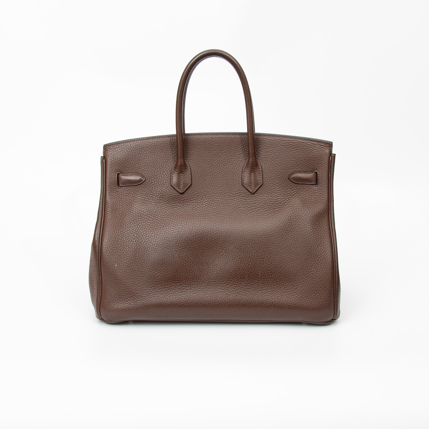Hermès Birkin 35 Togo Leder Braun mit Palladium Hardware – Bild 4