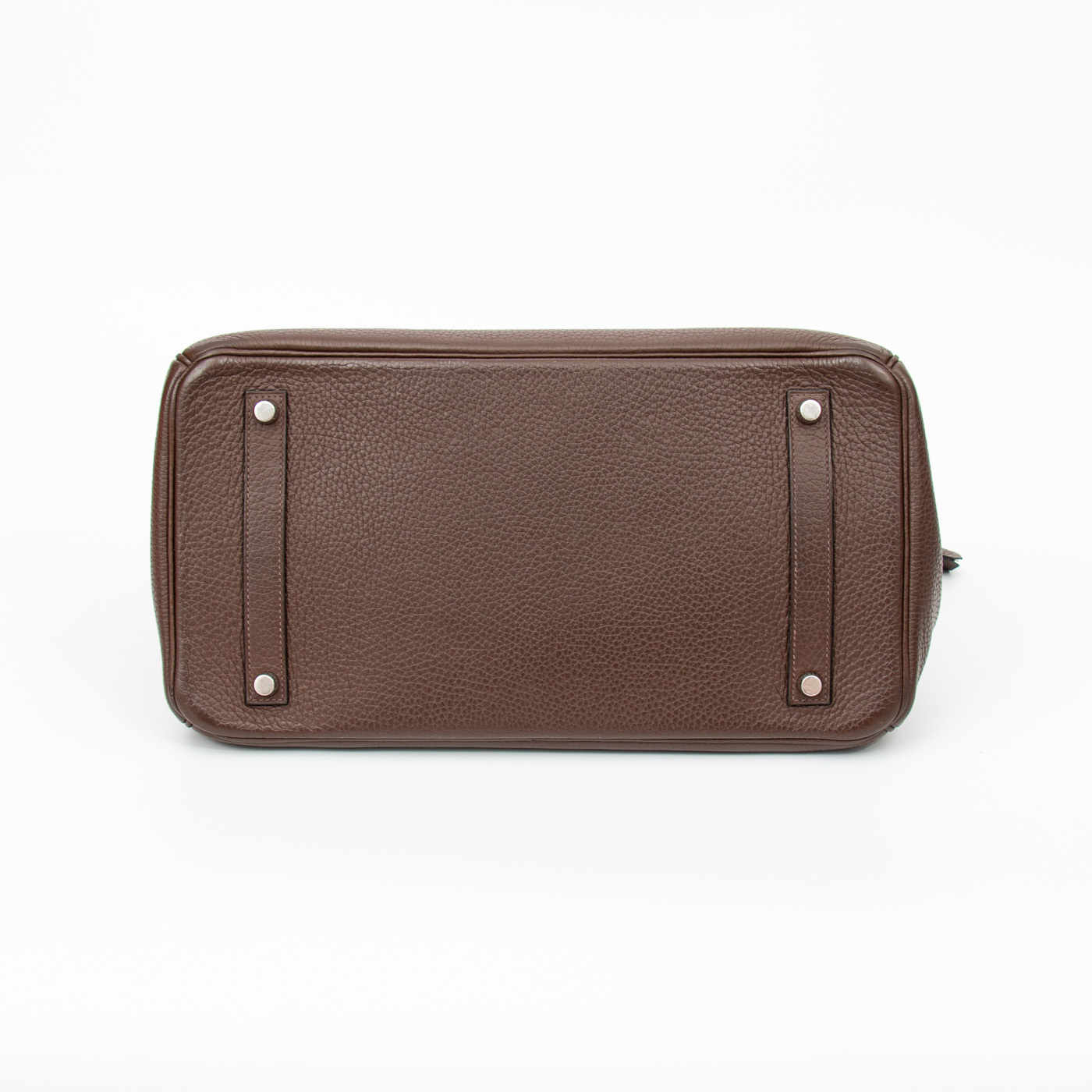 Hermès Birkin 35 Togo Leder Braun mit Palladium Hardware – Bild 5