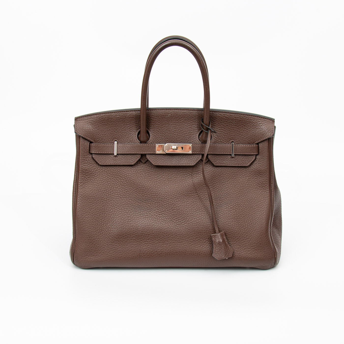 Hermès Birkin 35 Togo Leder Braun mit Palladium Hardware – Bild 6