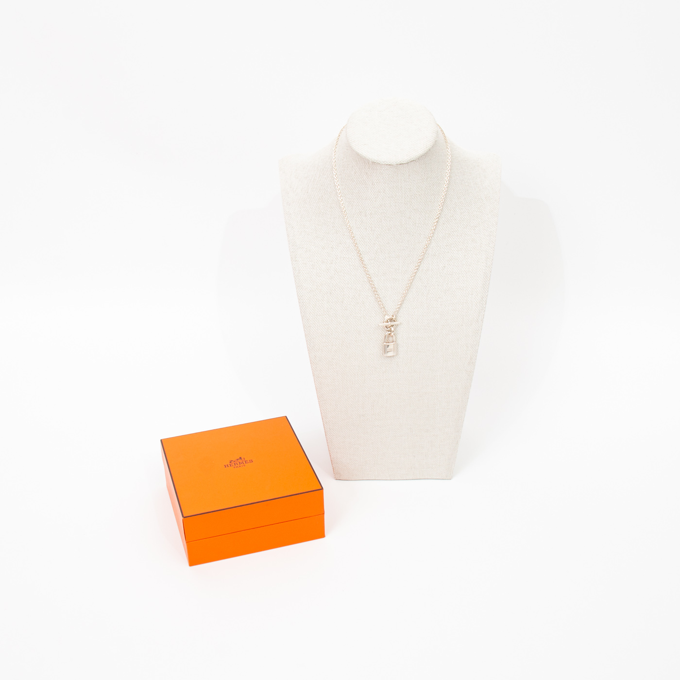 Collier amulette Hermès Cadena en argent massif 925