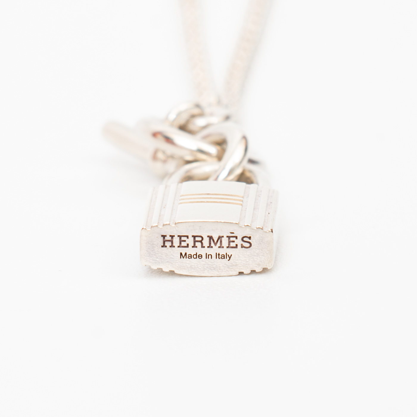 Collier amulette Hermès Cadena en argent 925 – Image 5