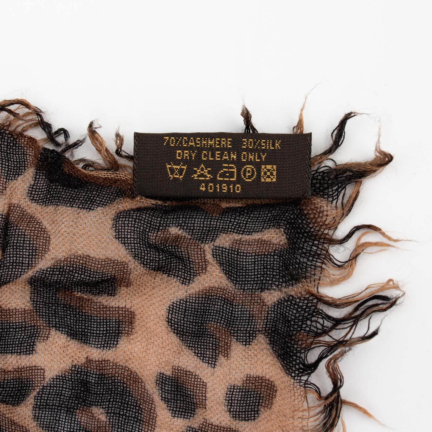 Écharpe Louis Vuitton x Stephen Sprouse en soie imprimée léopard – Image 3