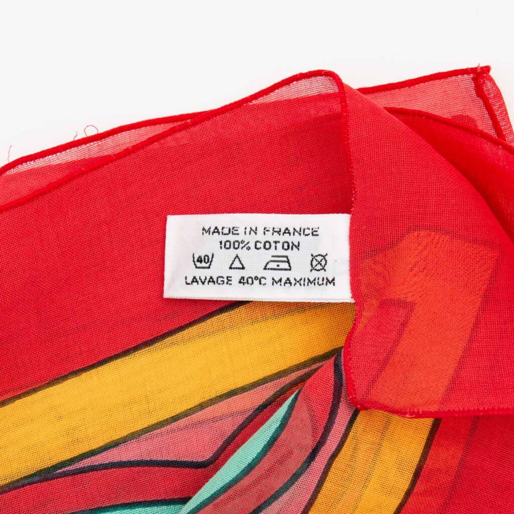 Pañuelo pareo Hermès de algodón rojo