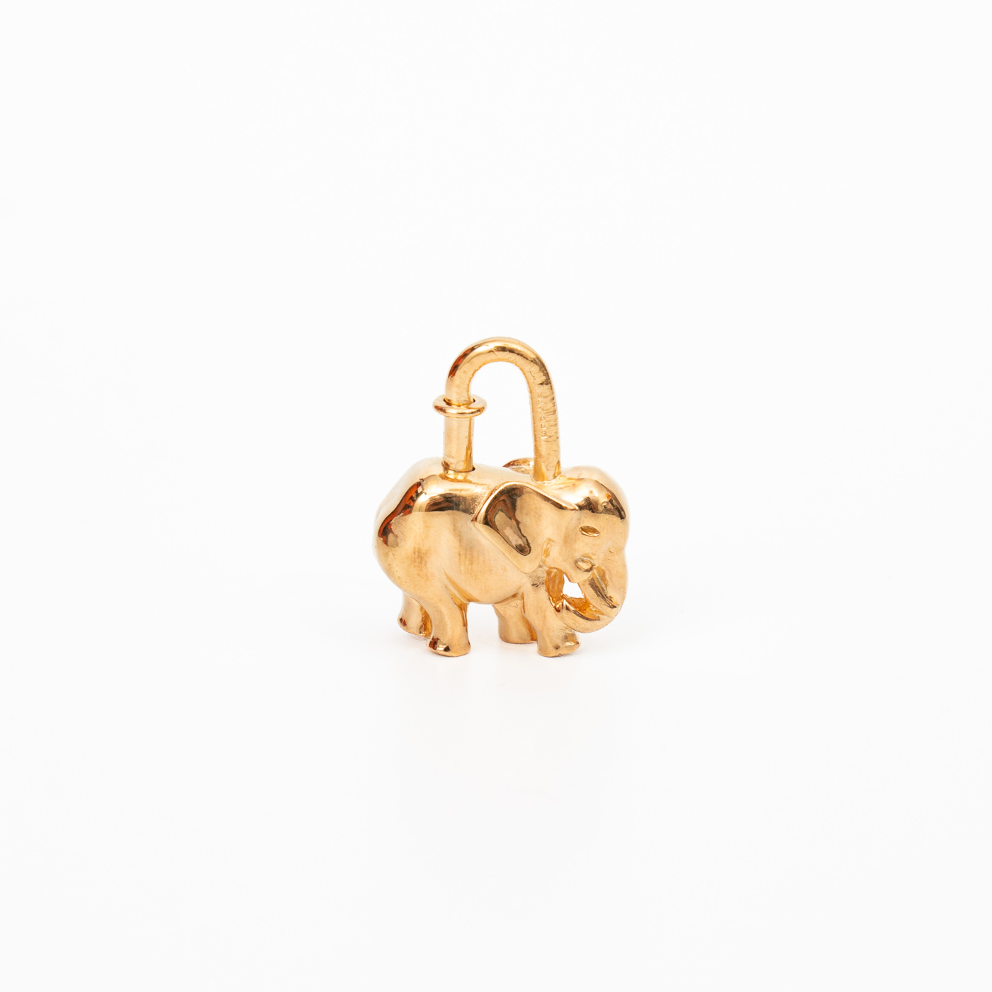 Bracelet Hermès Charm Cadena Éléphant en plaqué or – Image 2