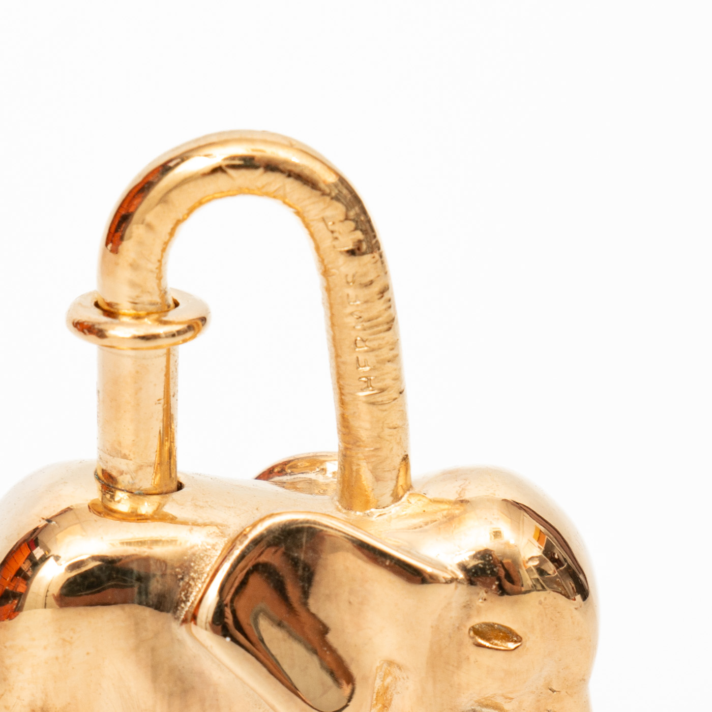 Bracelet Hermès Charm Cadena Éléphant en plaqué or – Image 4