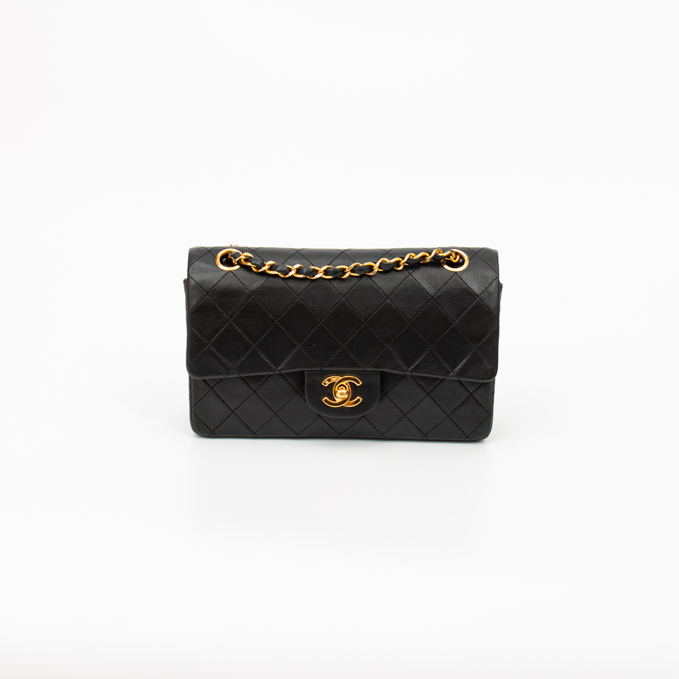 Chanel Tasche Timeless Small Double Flap Schwarz 1986–1988 0680837 – Bild 2