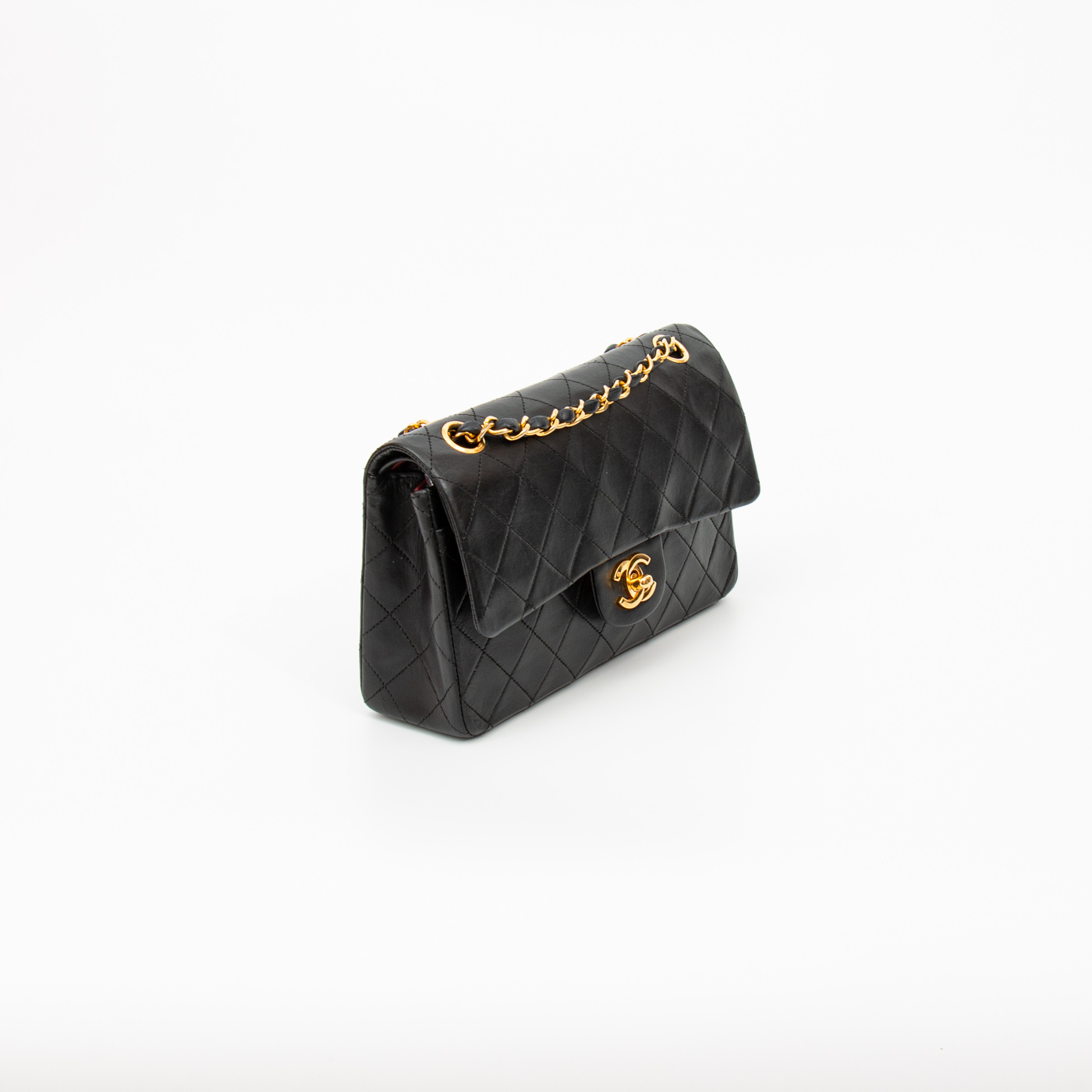 Chanel Tasche Timeless Small Double Flap Schwarz 1986–1988 0680837 – Bild 3