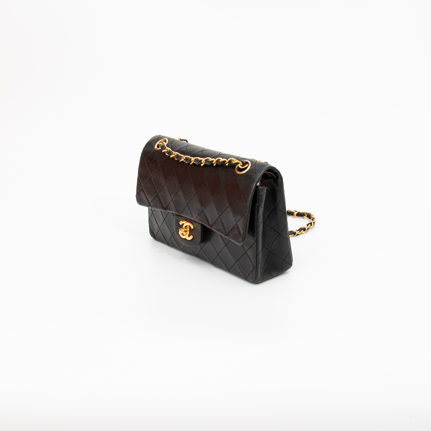 Chanel Tasche Timeless Small Double Flap Schwarz 1986–1988 0680837 – Bild 4