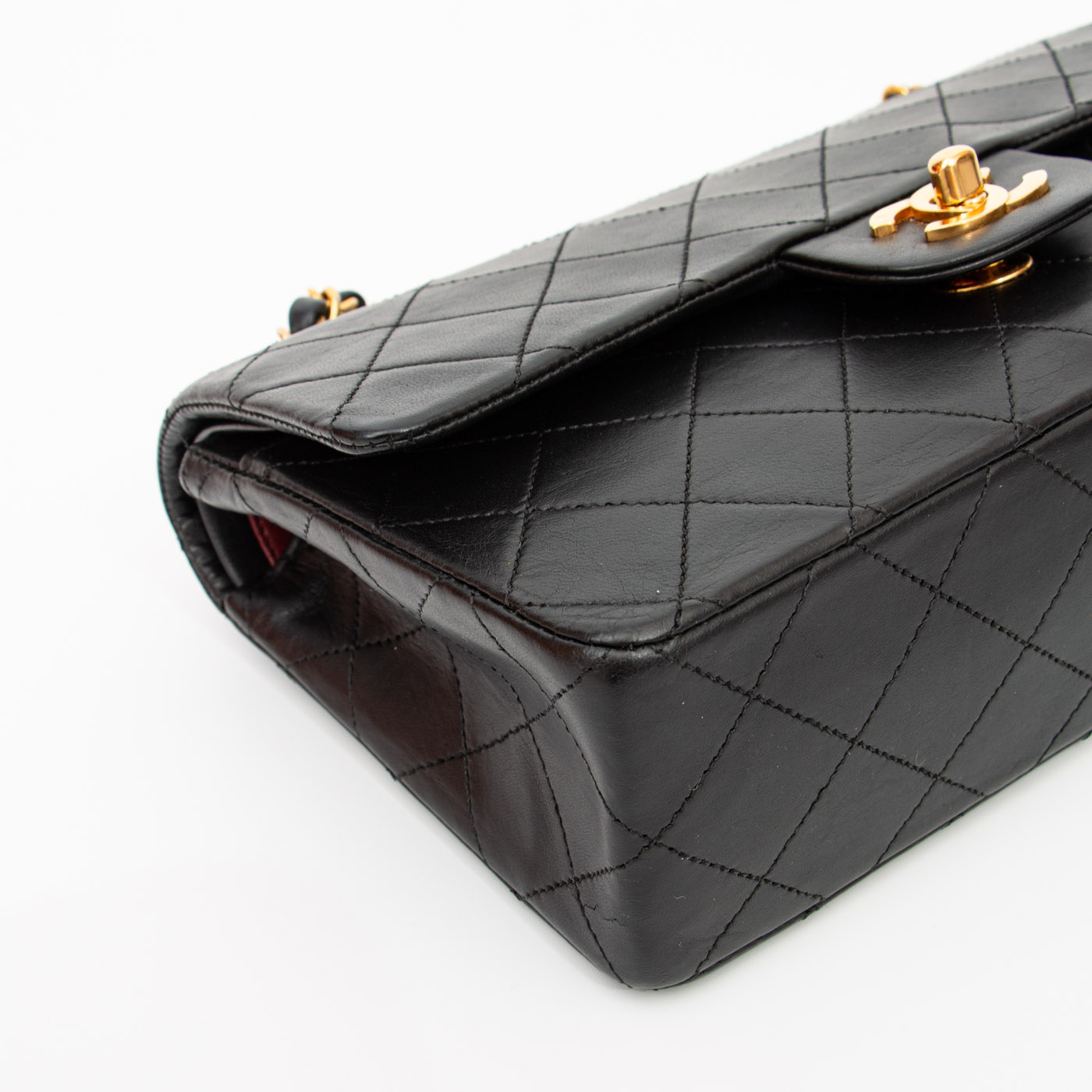 Chanel Tasche Timeless Small Double Flap Schwarz 1986–1988 0680837 – Bild 9