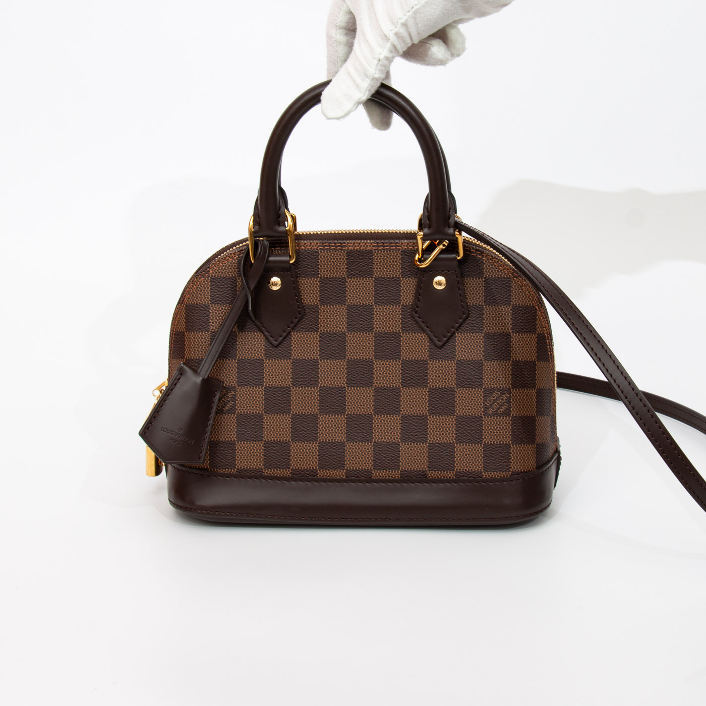 Bolso Louis Vuitton Alma BB Damier Canvas con correa para el hombro – Imagen 6