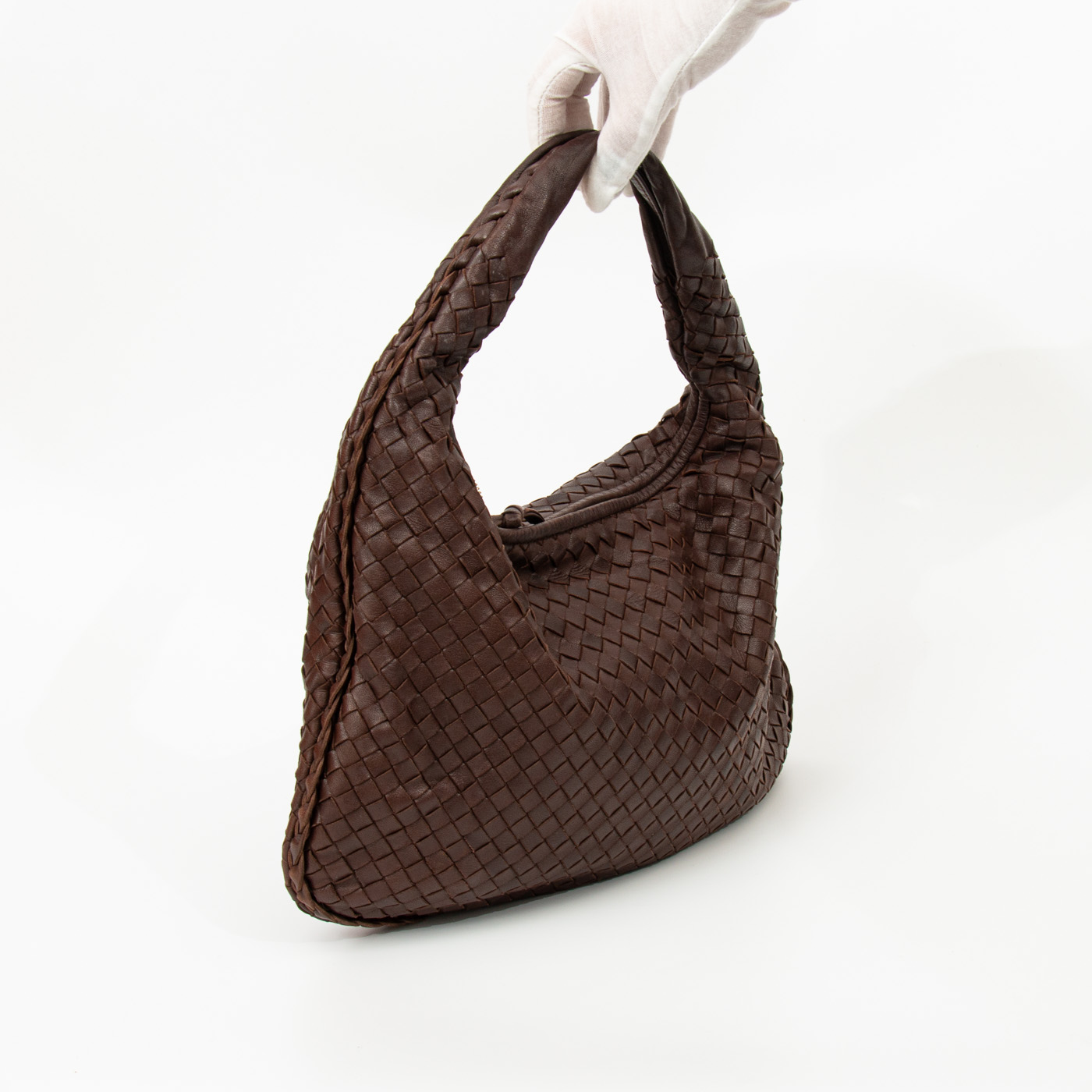 Bottega Veneta Tasche Intrecciato Hobo 115653 Braun – Bild 2