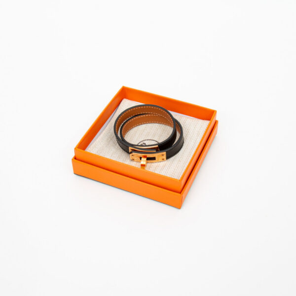 Hermès Bracelet Mini Kelly Du Breteur Boxcalf Noir