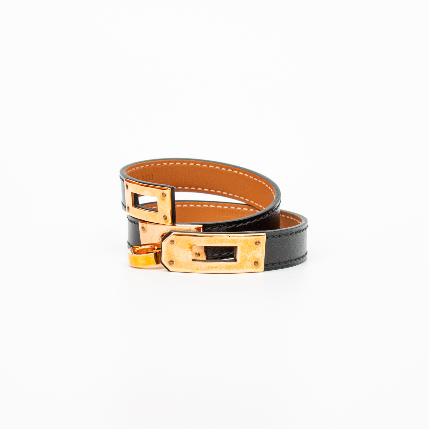Hermès Bracelet Mini Kelly Du Breteur Boxcalf Noir – Image 4