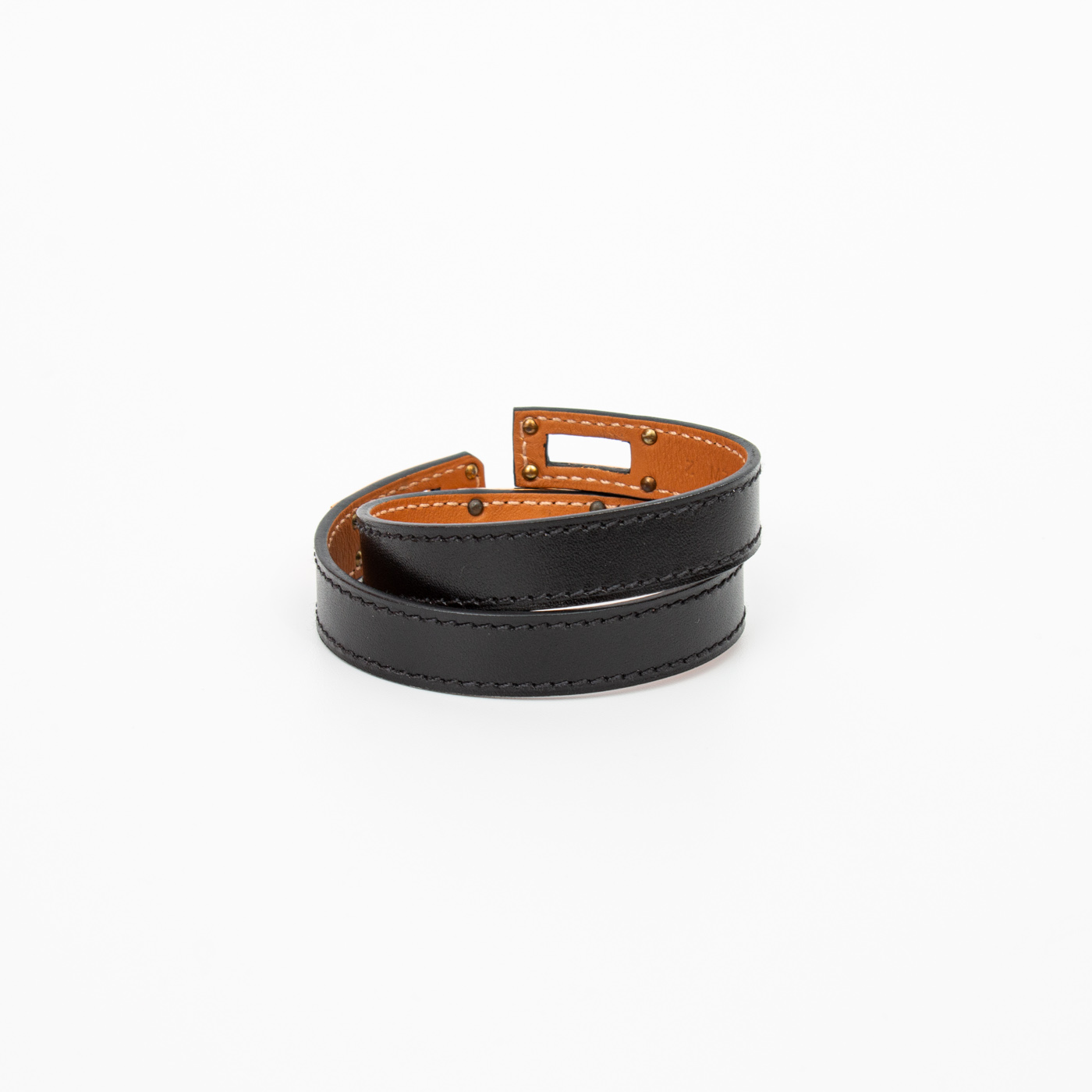 Hermès Bracelet Mini Kelly Du Breteur Boxcalf Noir – Image 5
