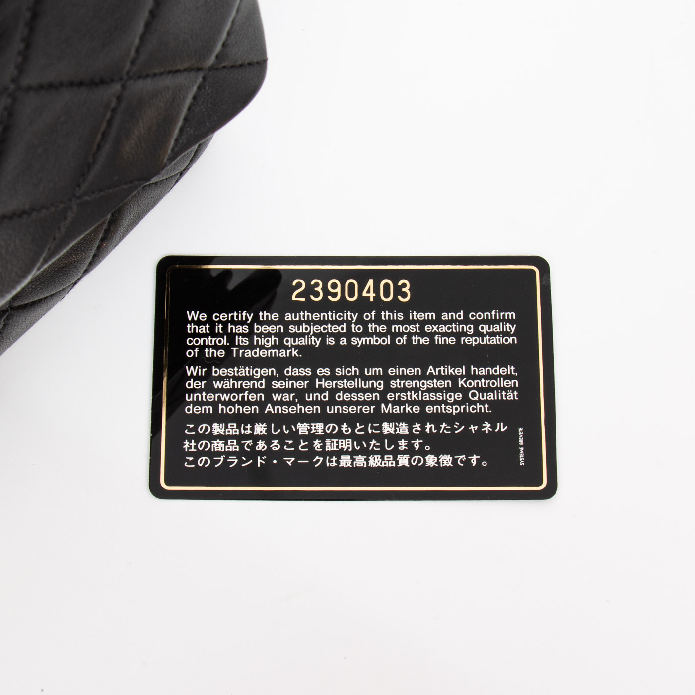 Chanel Tasche Timeless small Lambskin Double Flap Tasche 1991–1994 2390403 – Bild 11