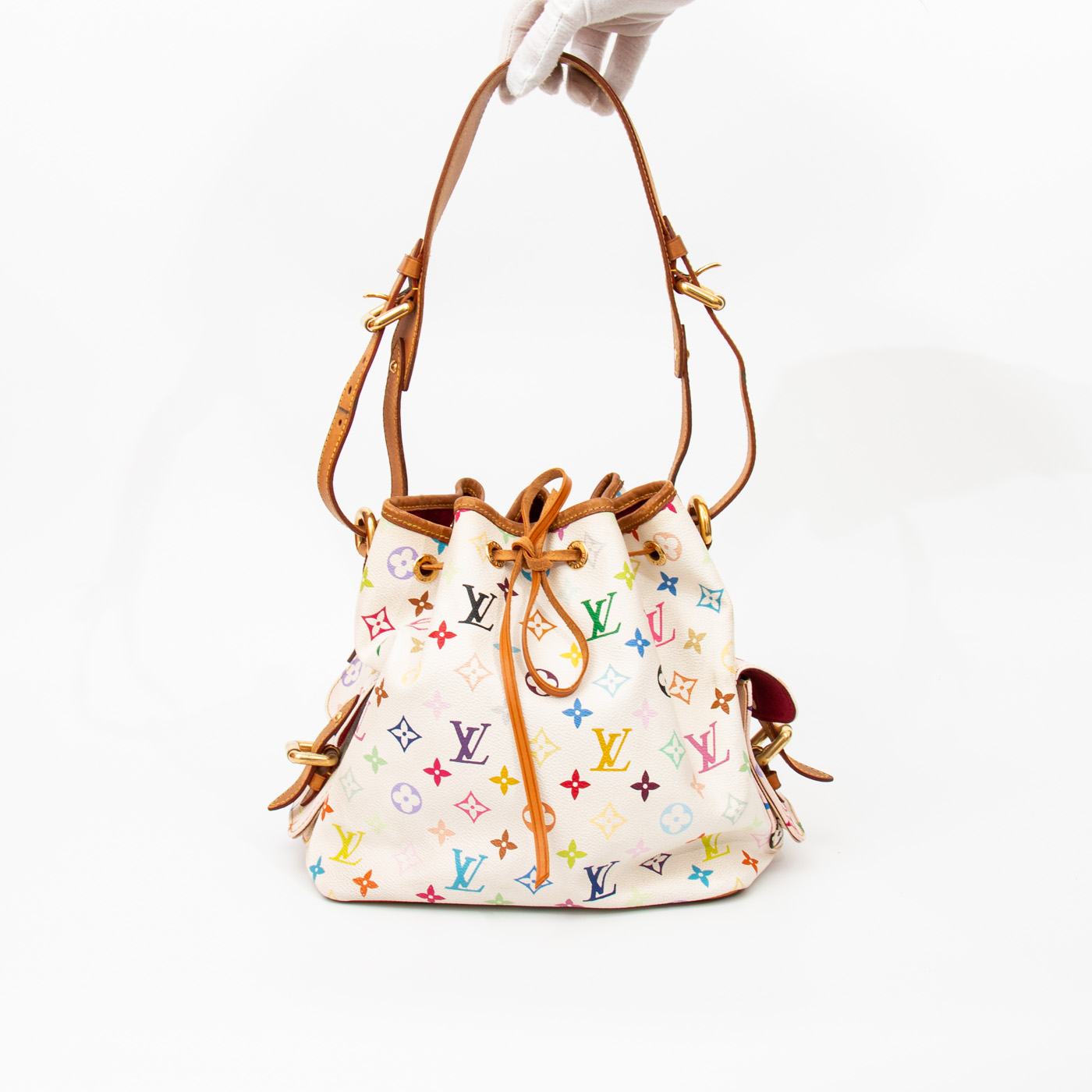 Bolso Louis Vuitton Multicolor Petit Noe Monogram Canvas 2008 CA3018 - Imagen 1