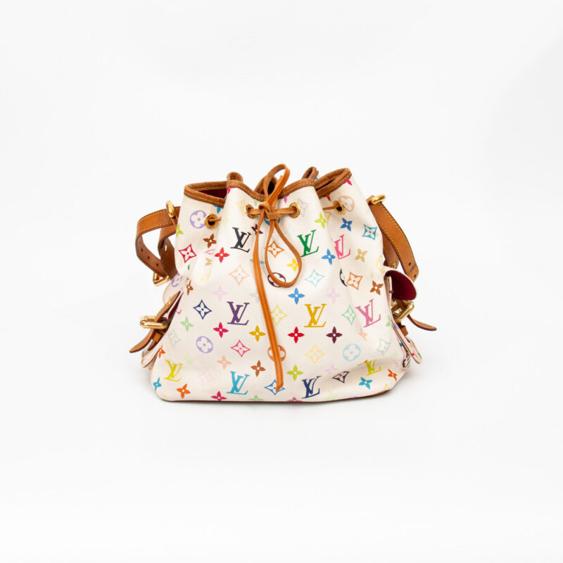 Bolso Louis Vuitton Multicolor Petit Noe Monogram Canvas 2008 CA3018 - Imagen 2