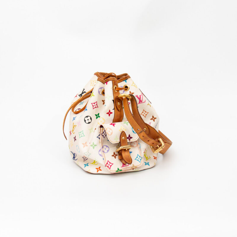 Bolso Louis Vuitton Multicolor Petit Noe Monogram Canvas 2008 CA3018 – Imagen 4