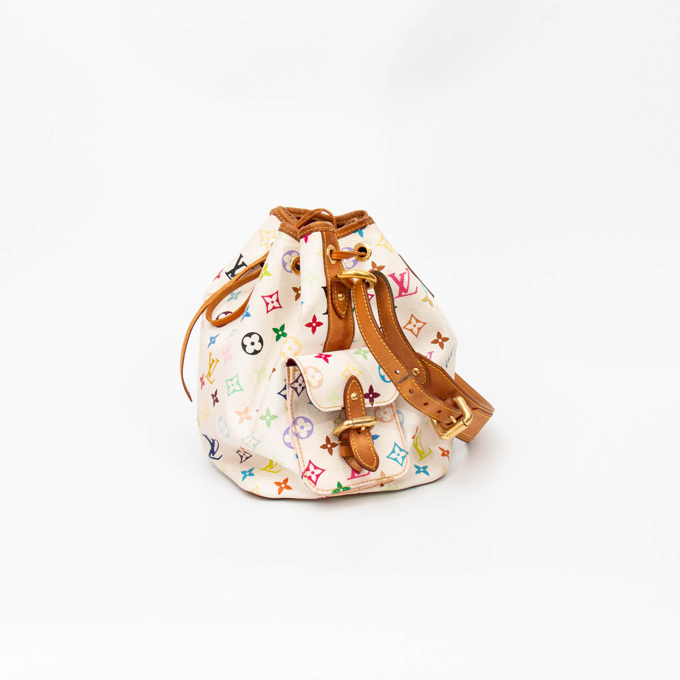Bolso Louis Vuitton Multicolor Petit Noe Monogram Canvas 2008 CA3018 – Imagen 4