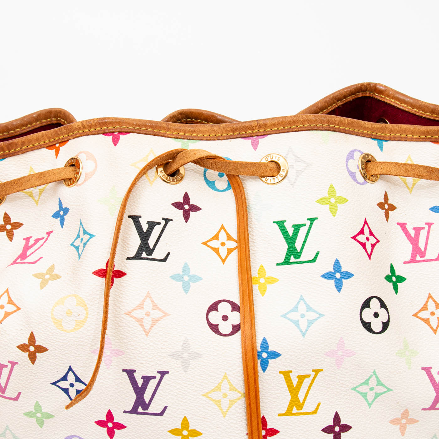 Bolso Louis Vuitton Multicolor Petit Noe Monogram Canvas 2008 CA3018 – Imagen 7