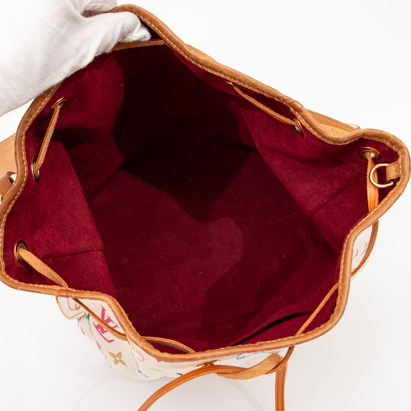 Bolso Louis Vuitton Multicolor Petit Noe Monogram Canvas 2008 CA3018 – Imagen 9