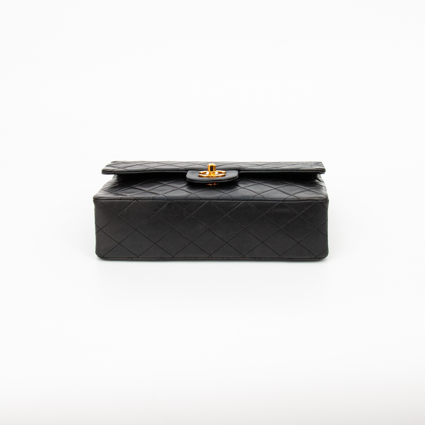 Chanel Tasche Timeless Double Flap Medium Tasche Schwarz 1986–1988 0948586 – Bild 6