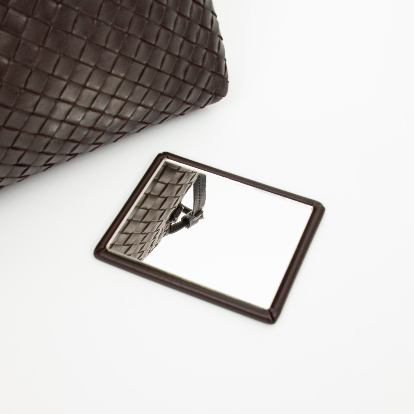 Bottega Veneta Handtasche Intrecciato Nodini Leder Braun 245354 – Bild 9