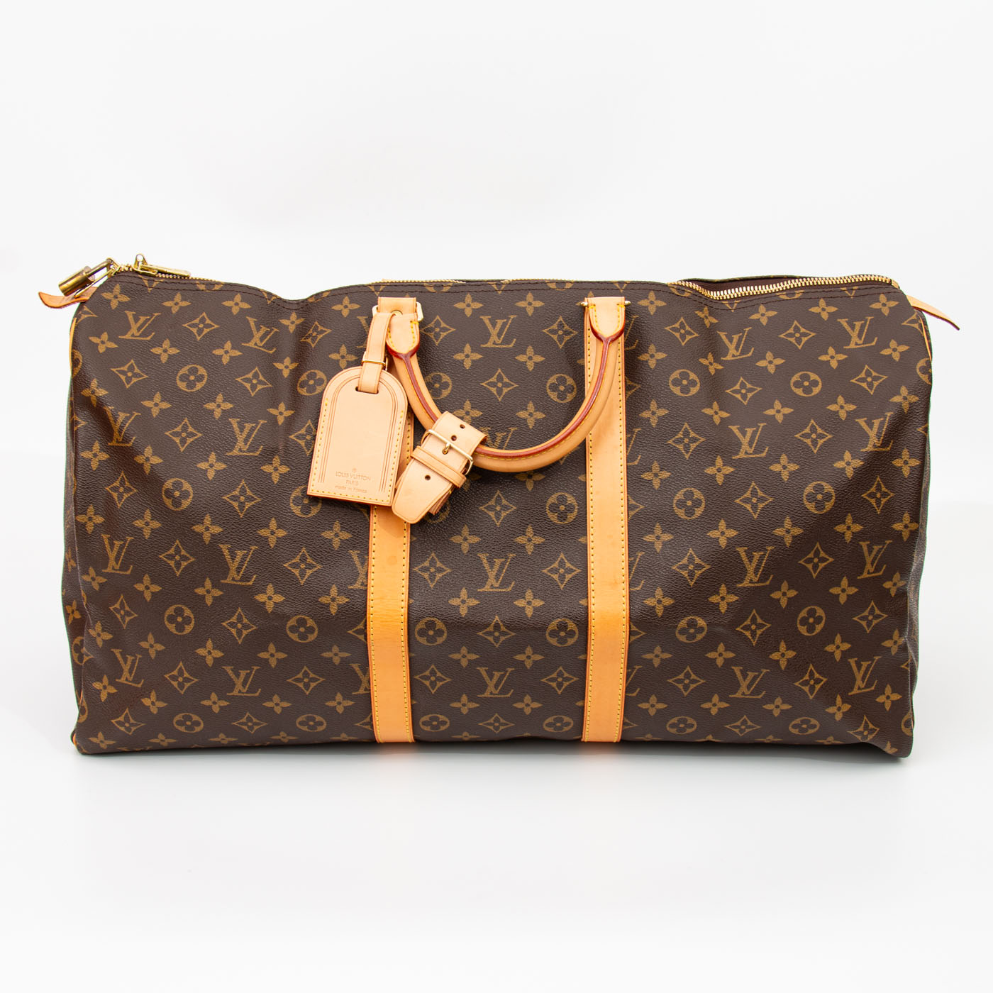 Louis Vuitton Tasche Monogram Keepall 55 Canvas Braun 1999 FL0949