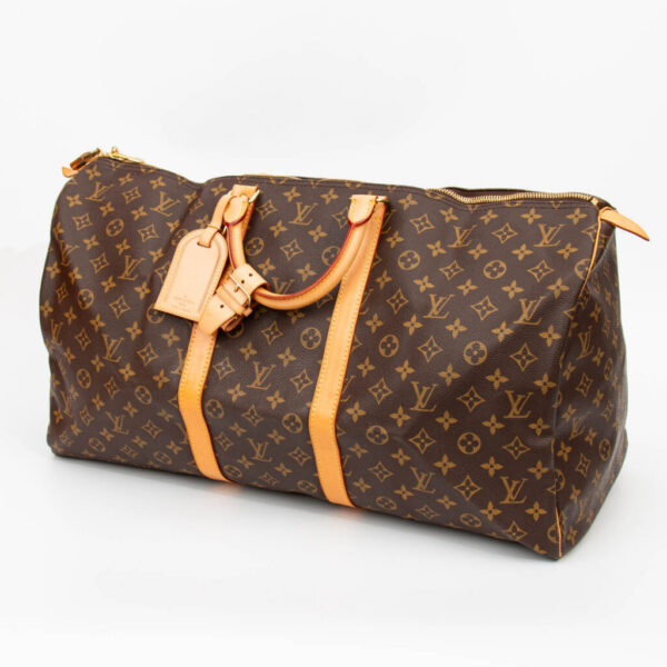 Louis Vuitton Tasche Monogram Keepall 55 Canvas Braun 1999 FL0949