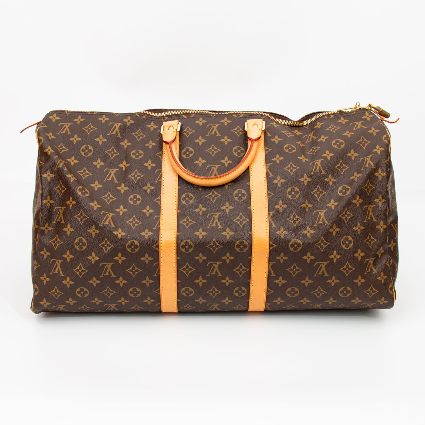 Louis Vuitton Tasche Monogram Keepall 55 Canvas Braun 1999 FL0949 – Bild 4
