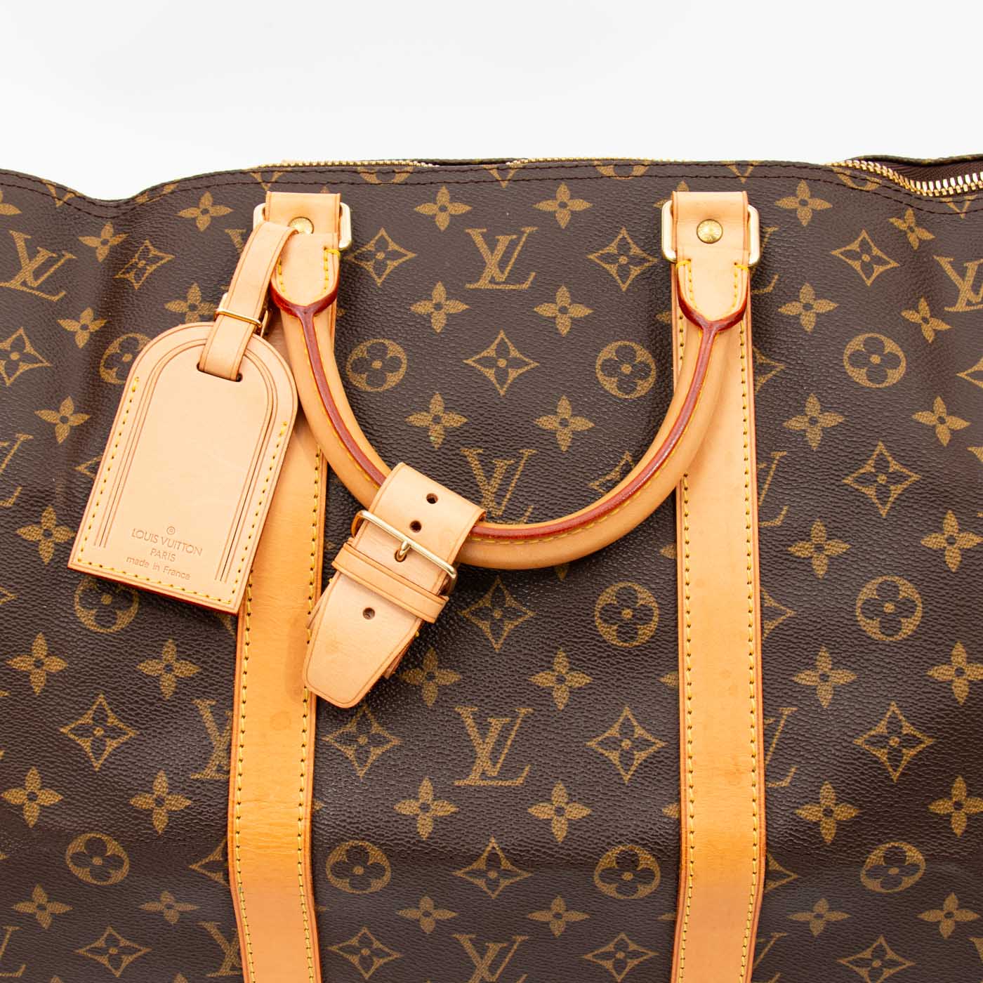 Louis Vuitton Tasche Monogram Keepall 55 Canvas Braun 1999 FL0949 – Bild 6