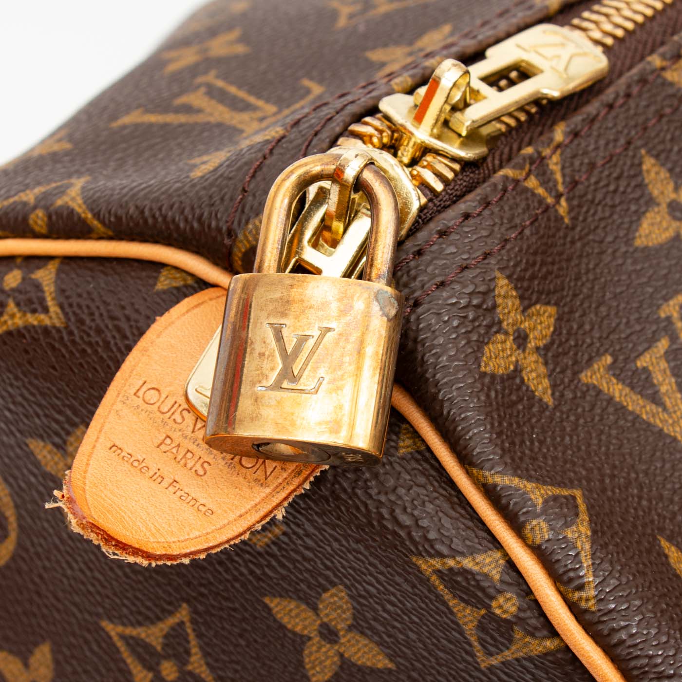 Louis Vuitton Tasche Monogram Keepall 55 Canvas Braun 1999 FL0949 – Bild 8